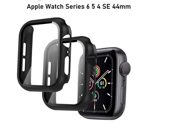 Apple Watch 44mm serie 7/6/5/4/SE1/SE2 -Fodral med skärmskydd