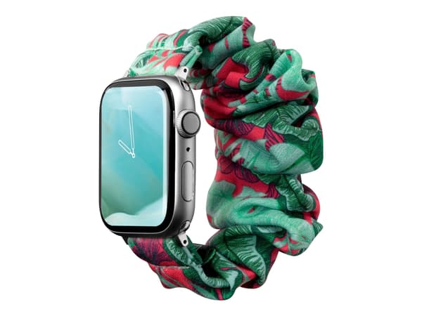 LAUT POP LOOP, Hihna, Älykello, Vihreä, Punainen, Apple, Apple Watch Series 1-8 & SE & ULTRA, Ruostumaton teräs