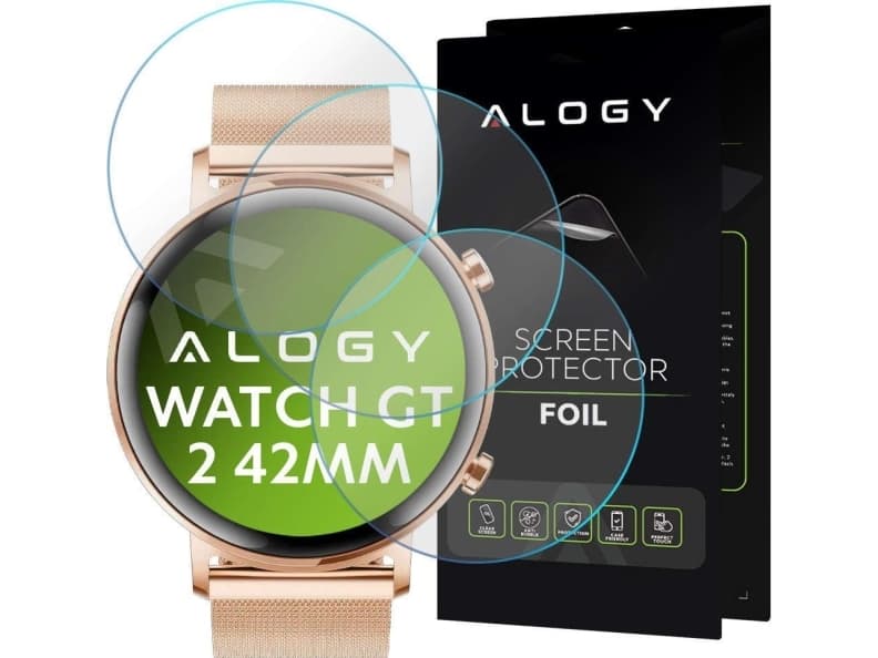 Alogy 3x Hydrogel Film Protective Screen Alogy Hydrogel for Huawei Watch GT 2 42mm
