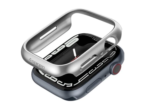 Spigen ACS04178, Etui, Smartklokke, Grafitt, Apple, Watch Series 7 (45mm), Polykarbonat (PC)