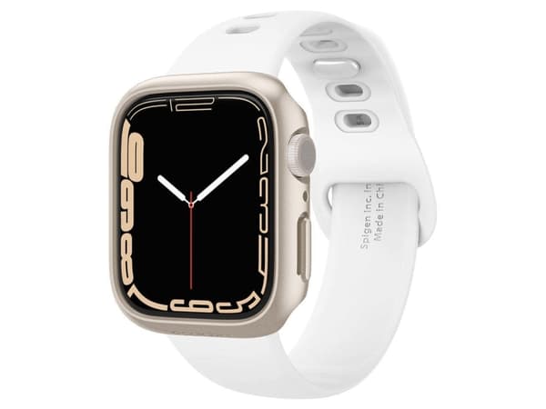 Spigen ACS04185, Kotelo, Älykello, Apple, Watch Series 8 / 7, Polykarbonaatti (PC), Starlight