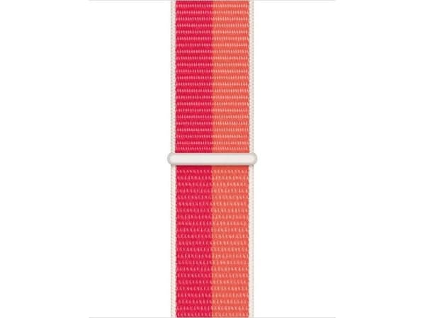 Apple - Band för smart klocka - 130 - 200 mm - nektarin, pionrosa - för Watch Hermès Series 7, Hermès Series 9, Nike Series 7, Series 10, Series 8, S