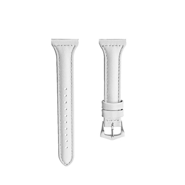 Xiaomi Mi Watch 18mm ekte skinn klokkerem - hvit