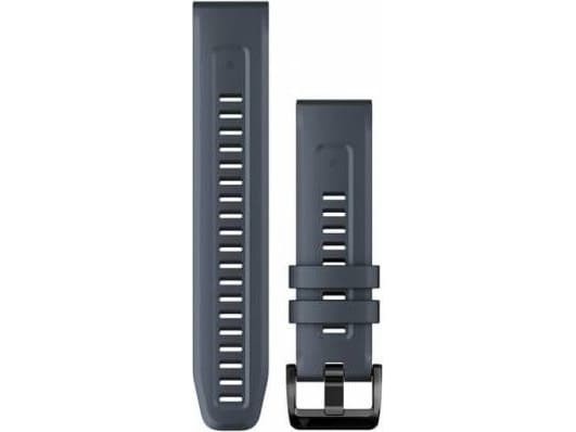 Garmin QuickFit 22 silikon håndleddsstropp (granittblå/svart spenne) (010-13111-05)