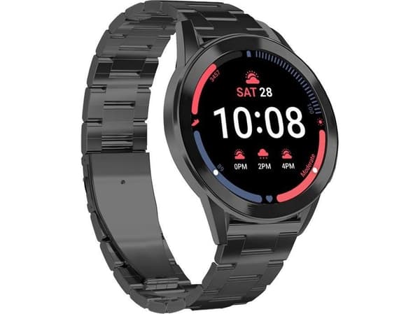 PURO GW4METALBLK, Klockarmband, Samsung, Galaxy Watch 4, Rostfritt stål, 210 mm, 75 mm