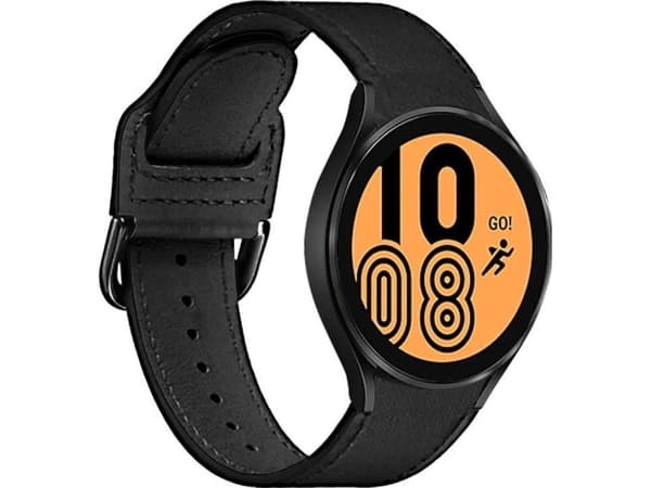Puro PURO Classic Leather Band Skórzany pasek do Samsung Galaxy Watch 4 / Watch 4 Classic (czarny)