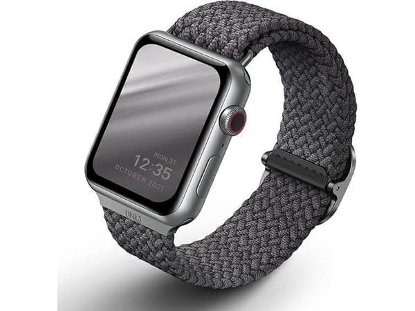 UNIQ Aspen Strap Apple Watch 40/38/41mm Series 1/2/3/4/5/6/7/8/SE/SE2 Braided granite gray