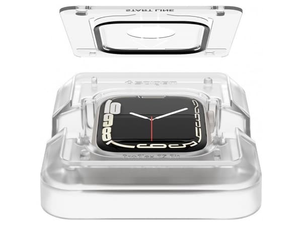 Spigen ProFlex EZ Fit, Rannekellon näytönsuoja, Apple, Watch Series 8/7 (45mm), Laatikko