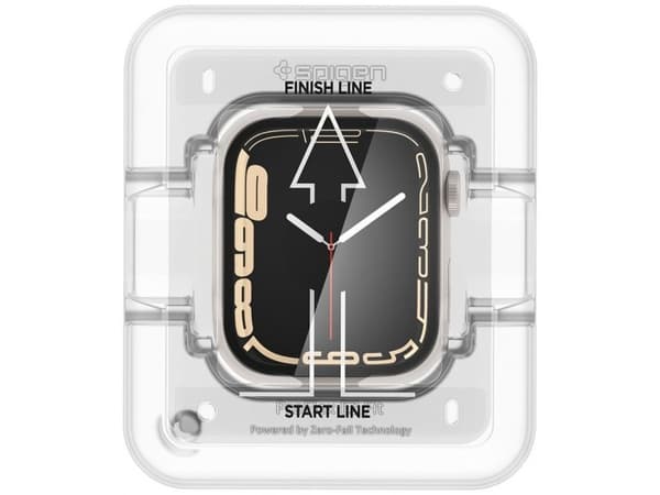 Spigen ProFlex EZ Fit, Rannekellon näytönsuoja, Apple, Watch Series 8/7 (45mm), Laatikko