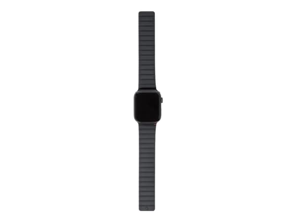 Decoded Silicone Magnetic Traction Strap Lite - Klokkestropp for smart armbåndsur - koksgrå - for Apple Watch Hermès Series 7, Hermès Series 9, Nike