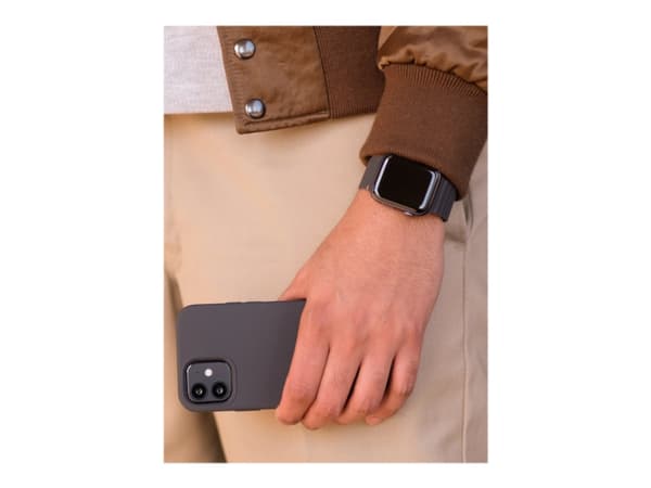 Decoded Silicone Magnetic Traction Strap Lite - Klokkestropp for smart armbåndsur - koksgrå - for Apple Watch Hermès Series 7, Hermès Series 9, Nike