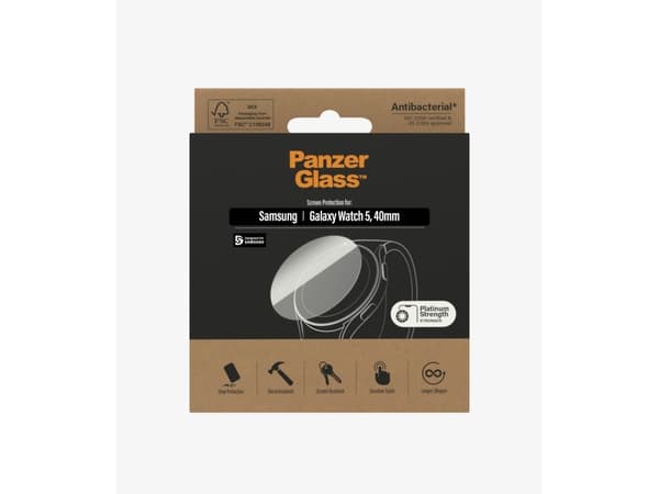PanzerGlass - Skärmskydd för smart klocka - glas - för Samsung Galaxy Watch5 (40 mm)