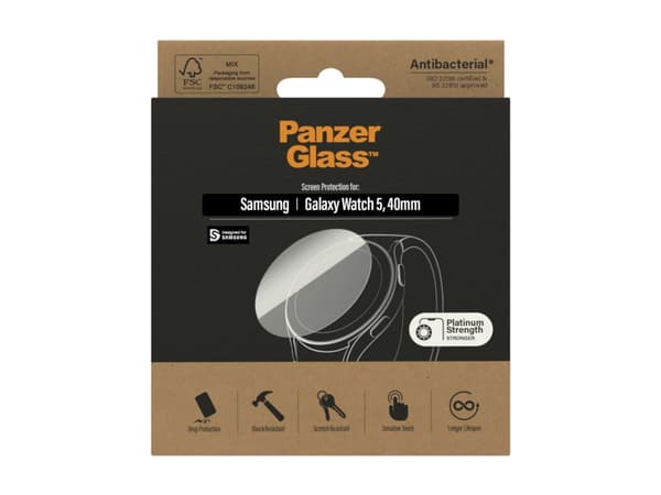 PanzerGlass - Skärmskydd för smart klocka - glas - för Samsung Galaxy Watch5 (40 mm)
