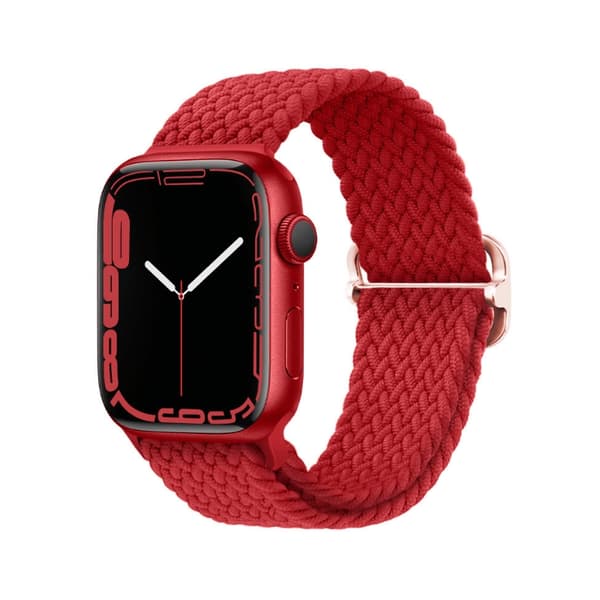 Braided Bracelet for Apple Watch 42/44/45 mm Red M