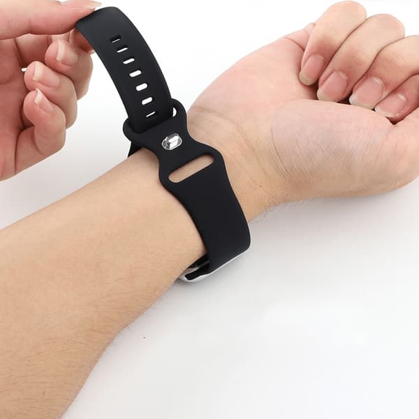 Armband i Silikon för Apple Watch 42/44/45 mm Rosa S