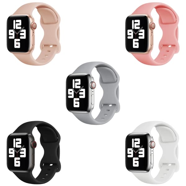 Silikoninen rannekoru Apple Watchille 42/44/45 mm Rose S