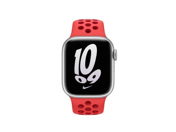 Apple Nike - Band för smart klocka - 41 mm - Vanlig storlek - bright crimson/gym red