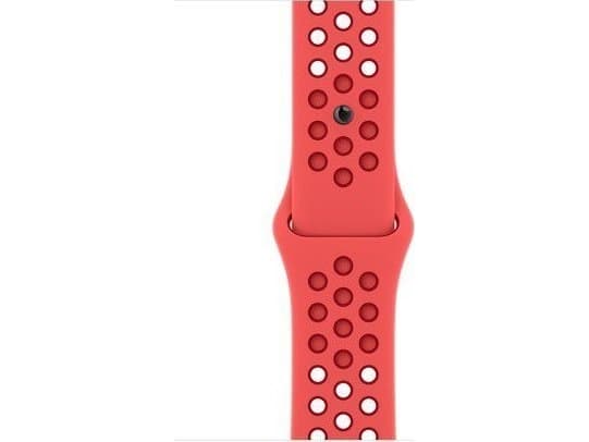 Apple Nike - Band för smart klocka - 41 mm - Vanlig storlek - bright crimson/gym red