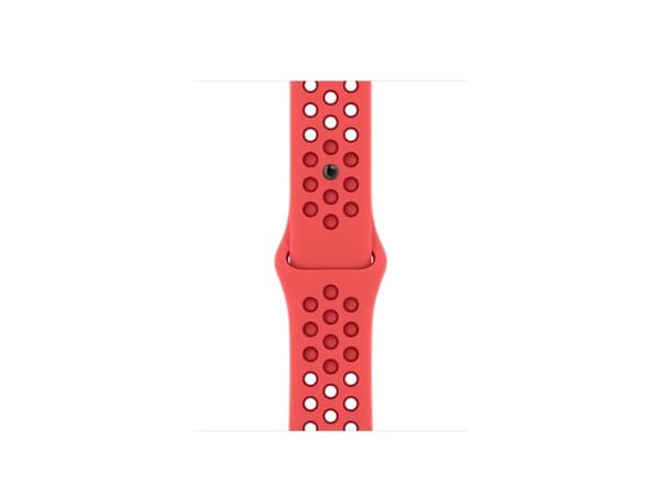 Apple Nike - Band för smart klocka - 41 mm - Vanlig storlek - bright crimson/gym red