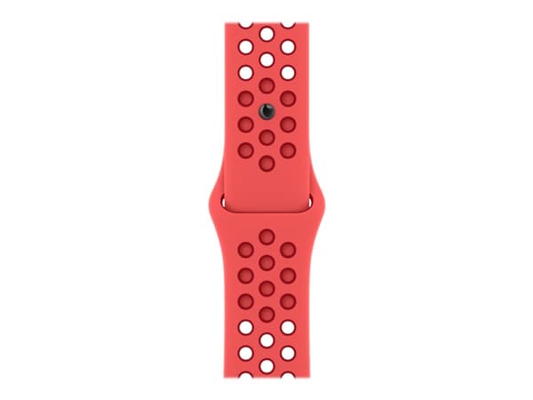 Apple Nike - Band för smart klocka - 41 mm - Vanlig storlek - bright crimson/gym red