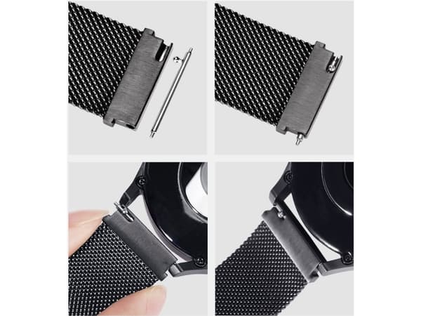 Dux Ducis Dux Ducis Magnetiskt armband för Samsung Galaxy Watch / Huawei Watch / Honor Watch / Xiaomi Watch (22mm band) magnetiskt armband silver (Mi
