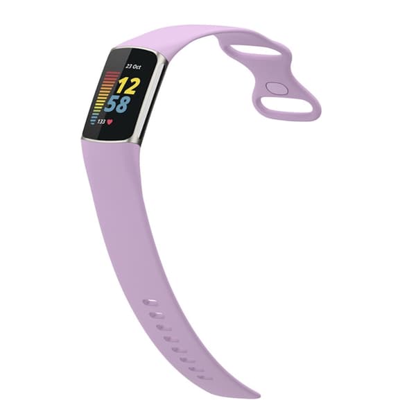 Silikonarmband Fitbit Charge 5 Ljuslila