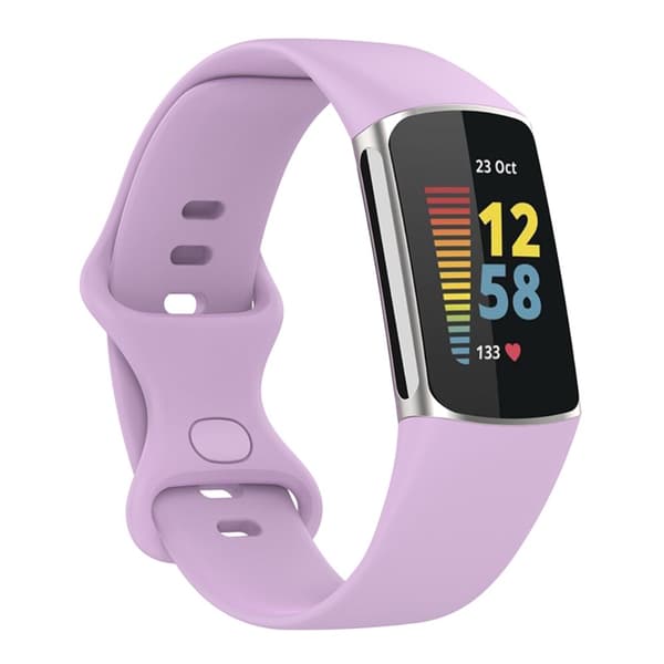 Silikonarmband Fitbit Charge 5 Ljuslila