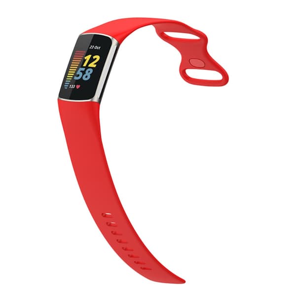 Silikonarmband Fitbit Charge 5 Röd