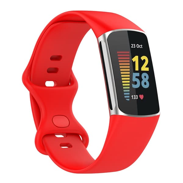 Silikonarmband Fitbit Charge 5 Röd