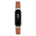 Miniatyrbild 2 av 3: Äkta Läderarmband Xiaomi Mi Band 5/6 Brun