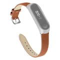 Miniatyrbild 1 av 3: Äkta Läderarmband Xiaomi Mi Band 5/6 Brun