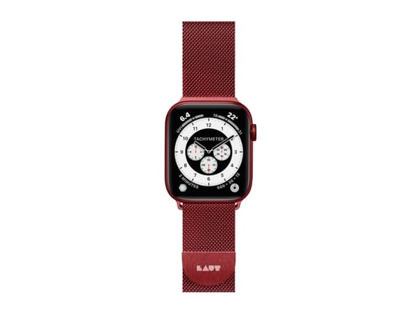 Laut - Slinga för smart klocka - röd - för Apple Watch Hermès Series 9, Series 10, Series 8, Series 9, Ultra, Ultra 2