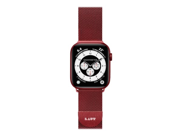 Laut - Slinga för smart klocka - röd - för Apple Watch Hermès Series 9, Series 10, Series 8, Series 9, Ultra, Ultra 2