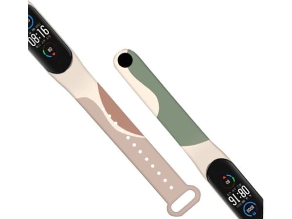 Hurtel Strap Moro Armbånd for Xiaomi Mi Band 6 / Mi Band 5 Silikonrem Camo Watch Armbånd (4)