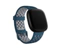 Miniatyrbilde 3 av 5: Fitbit Sport Band - Klokkestropp for smart armbåndsur - Stor størrelse - safir, tåkegrå - for Fitbit Sense, Versa 3