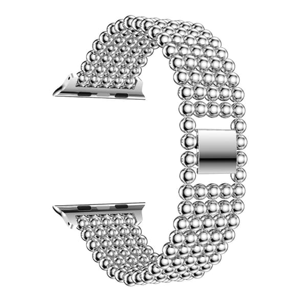 Beads Link Armband Apple Watch 42/44/45/49 mm Silver