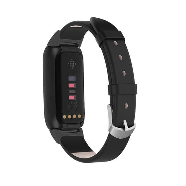 Äkta Läderarmband Fitbit Luxe Svart