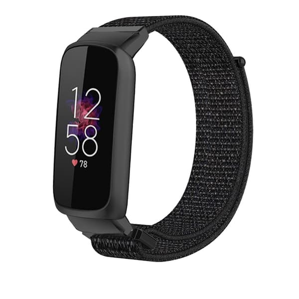 Nylonarmband Fitbit Luxe Svart