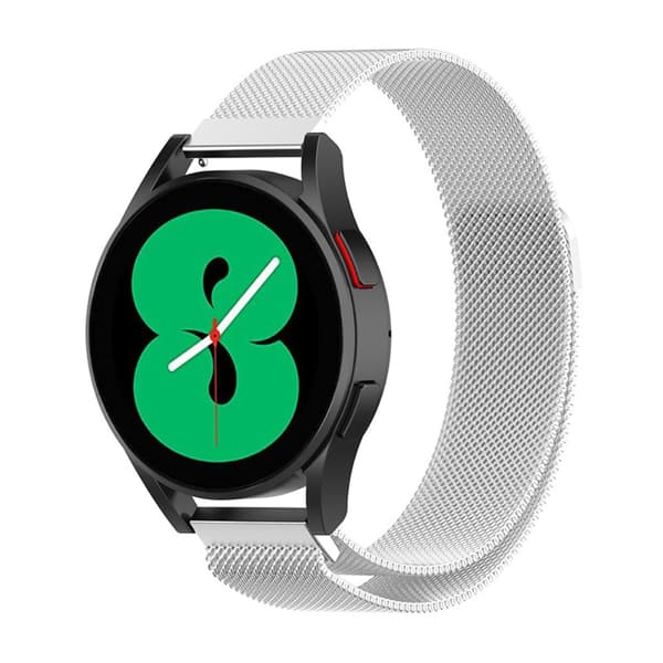 Milanese Loop Armband Samsung Galaxy Watch 4 44mm/Classic 46mm Silver