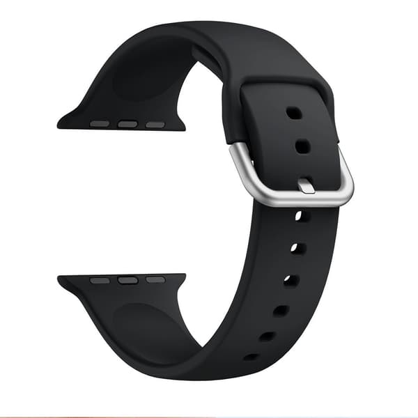Soft Silikonarmband Apple Watch 38/40/41 mm Svart