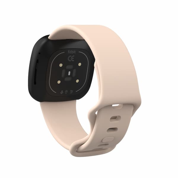 Silikonarmband Fitbit Versa 3/Sense Ljusrosa