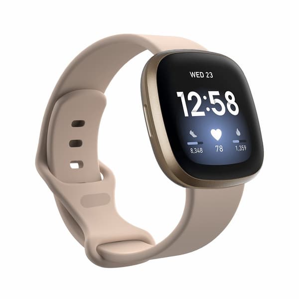 Silikonarmband Fitbit Versa 3/Sense Ljusrosa