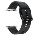 Miniatyrbild 3 av 5: Soft Silikonarmband Apple Watch 42/44/45/49 mm Svart