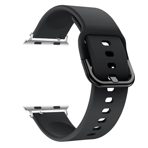Soft Silikonarmband Apple Watch 42/44/45/49 mm Svart