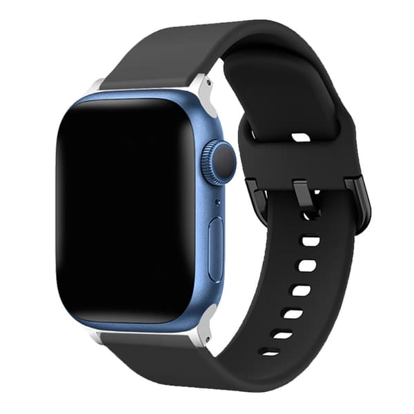 Soft Silikonarmband Apple Watch 42/44/45/49 mm Svart