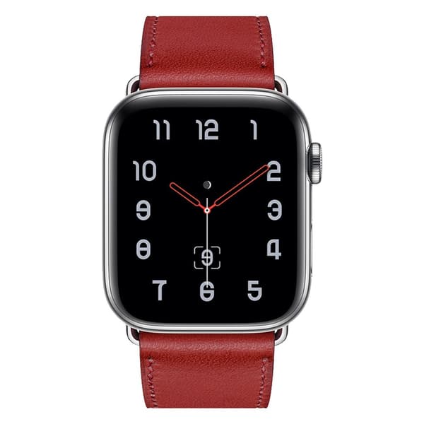 Äkta Läderarmband Apple Watch 42/44/45/49 mm Röd