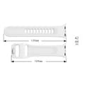 Miniatyrbild 4 av 5: Silicone Band Apple Watch 42/44/45/49 mm White