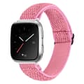 Miniatyrbild 1 av 3: Vävd Nylonarmband Fitbit Versa/Versa 2 Rosa