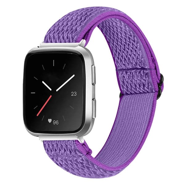 Vävd Nylonarmband Fitbit Versa/Versa 2 Lila