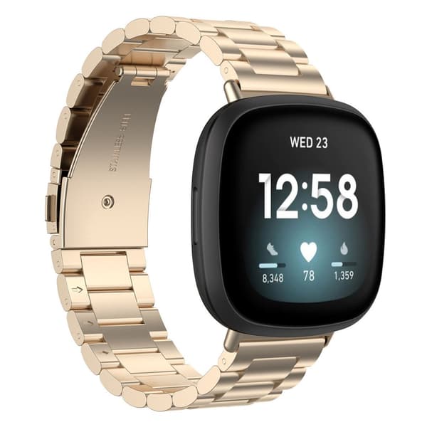 Metallarmband Fitbit Versa 4/Sense 2 Champagne Guld